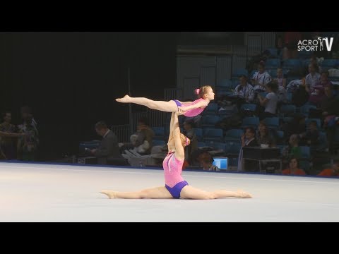 Sachsenpokal Riesa 2012 Age Group Balance Women's Pair Germany   Lena Waschulewski, Lara Ziemer