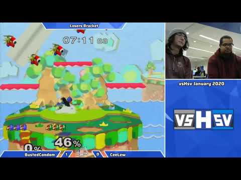 VsHSV January 2020: bustedcondom (Falco) vs Ceelew (Falco) - Loser's Quarters, SSBM Singles