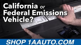 Is my Car a California or Federal Emissions Vehicle?