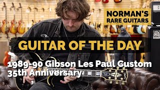 Video thumbnail for Guitar of the Day: 1989-90 Gibson Les Paul Custom 35th Anniversary | Norman's Rare Guitars by Normans Rare Guitars