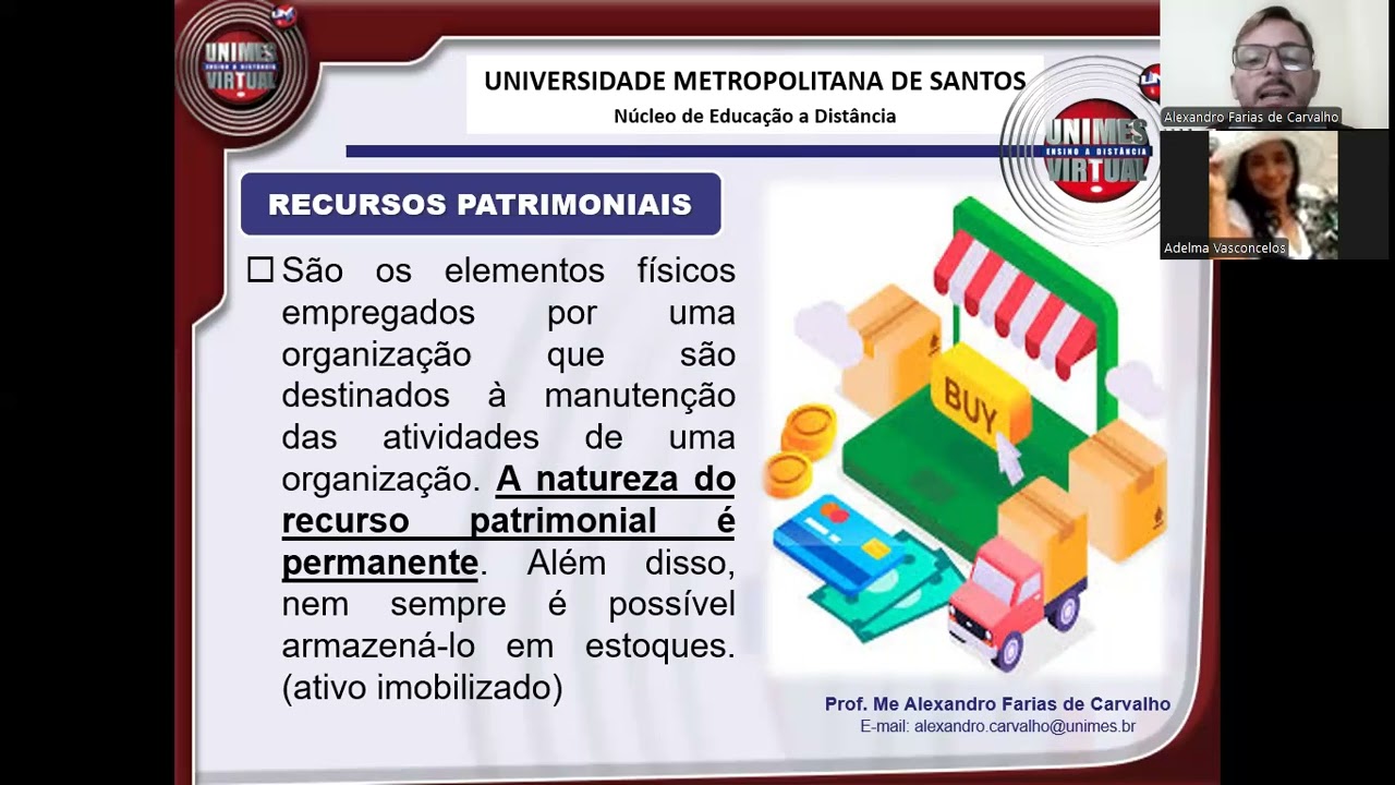 Aula ao Vivo Gestão de Compras e Suprimentos - Tema: Gestão de Recursos Materiais e Patrimoniais