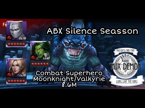MARVEL Future Fight | Silence Seasson Combat Hero Moonknight/Valkyrie 8.6M | MUX Demon