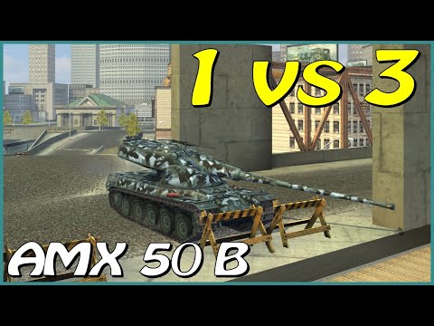 WOT Blitz 1v3 / AMX 50 B / 5 frags / 7.2k dmg