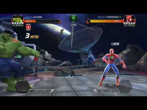 Hulk smashes Spiderman and immunity Sub Domino. Death defying Heimdall and Thor synergies