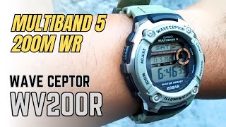 Casio WV-200 / WV200R Waveceptor Review: Atomic Multiband 5, 200M WR, pros and cons