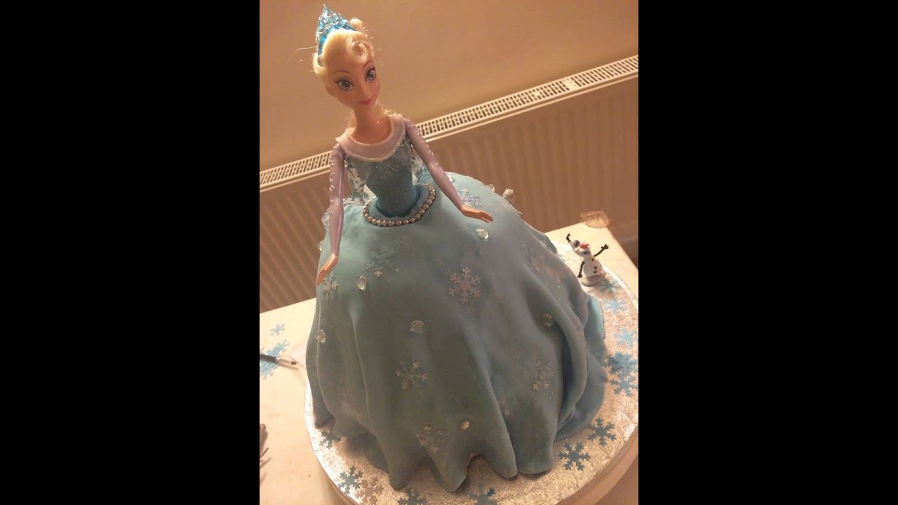 Elsa Cake - Frozen -  edible art - edible glitter - Birthday cake