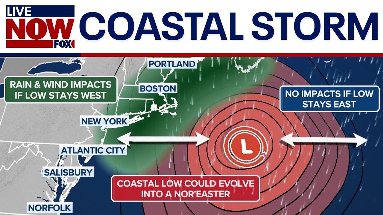 Brewing coastal storm could slam Northeast with weekend rain