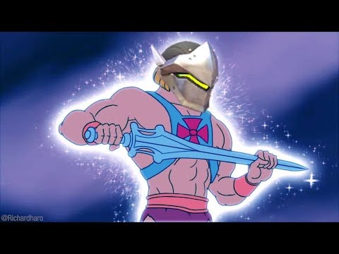 Nano Boosted Genji Destroys The Whole Team - Overwatch