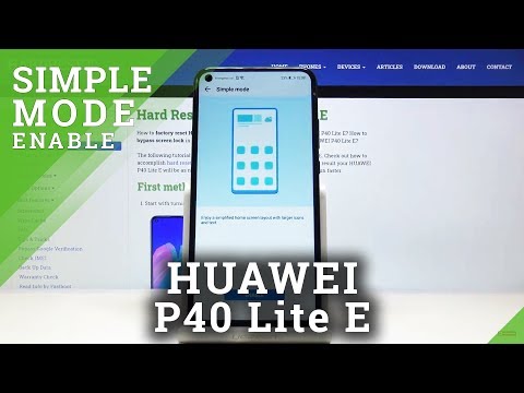 Simple Mode HUAWEI P40 Lite E - Large Icons
