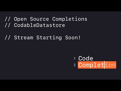 Open Source Completions: CodableDatastore — Part 1 thumbnail