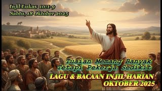 Download lagu Lagu & Bacaan Injil ISabtu 18.10.25 I✝️Lukas 10:1-9✝️I Tuaian Memang Banyak, Tetapi Pekerja Sedikit mp3 Download lagu Lagu & Bacaan Injil ISabtu 18.10.25 I✝️Lukas 10:1-9✝️I Tuaian Memang Banyak, Tetapi Pekerja Sedikit mp3