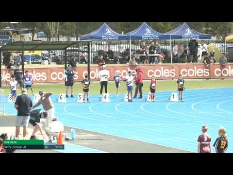 Boys U10 100m Heat 2: 2025/26 State Combined Event Championships