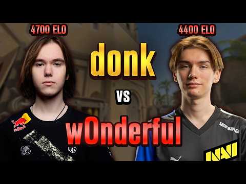 DONK Matches Against W0NDERFUL in Top FACEIT Lobby! donk POV with COMMs (Mirage)