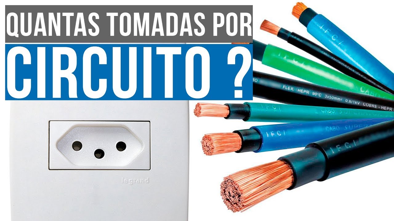 Quantas Tomadas por Circuito se o cabo for de 2,5mm² NBR5410 (2019) 🔌