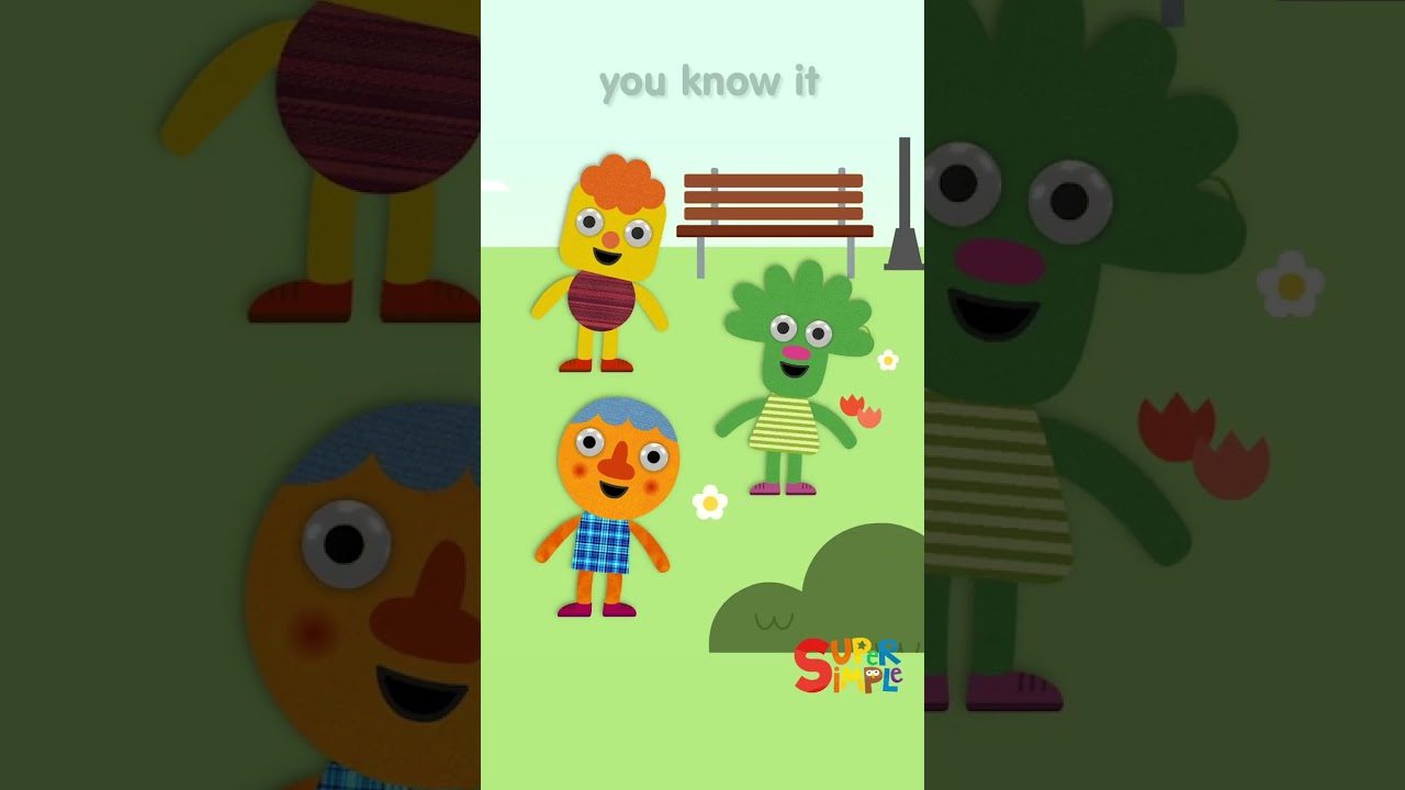 If You're Happy And You Know It Spin Around #shorts #preschool #kidssongs #supersimplesongs