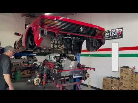 Engine Removal by Alex Traverso 1987 Ferrari Testarossa 9k Original Miles Cascio Motors