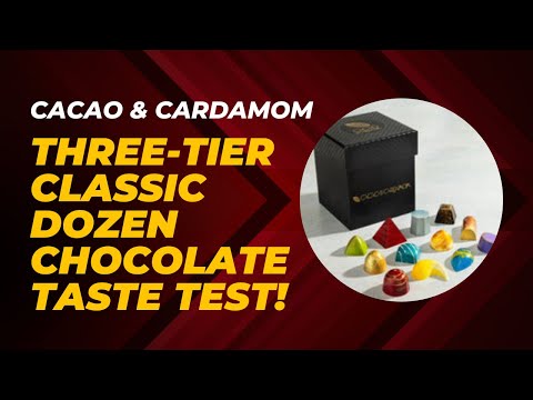 Cacao & Cardamom Three-Tier Classic Dozen chocolate taste test!