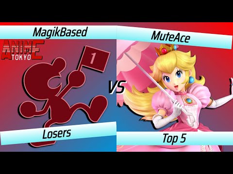 MagikBased (Mr. Game & Watch) Vs. MuteAce (Peach) | Losers Top 5