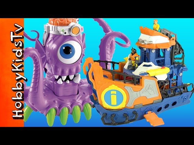 Imaginext Deep Sea Mission Boat Review with a Toy Squid Alien