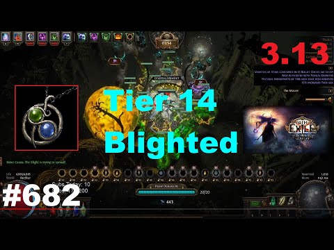 [Path of Exile] BADGE OF THE BROTHERHOOD & AFK Tier 14 Blighted Map in Ritual League Day 4 - 682