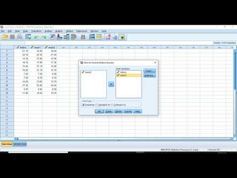 how to do Friedman test in spss-  and post hoc test #dataanalysis #statistics #datascience