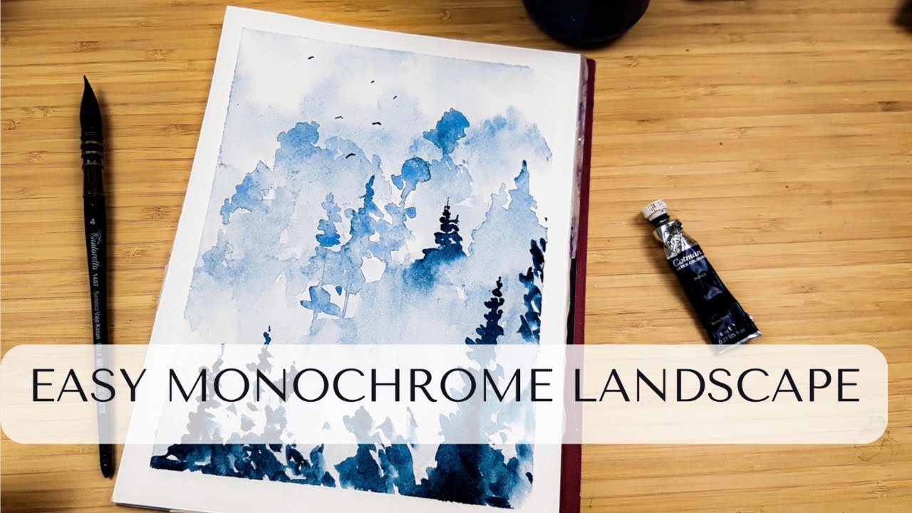 Watercolor Landscape Painting: Creating a Serene Forest Scene