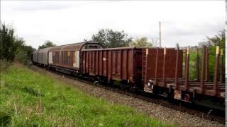 preview picture of video 'Národní den železnice 2014, zvláštní vlaky v okolí Hrušovan nad Jevišovkou'