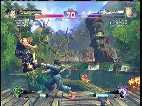 SSFIVAE: Makoto (NEKOKAN3) vs. Guile (ACE E I RI N)  SD