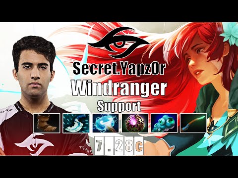 Windranger Support | Secret.YapzOr | LEARN POS 4 WINDRANGER FROM YAPZOR | 7.28c Gameplay Highlights