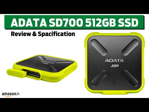 ADATA SD700 512GB Military Grade Shockproof Waterproof Portable USB 3 1 External SSD Review & Spec