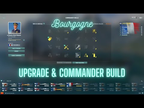 World of Warships - Bourgogne: Upgrade & Commander Build