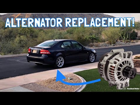 Saab 9-3 Alternator Replacement (2.0T)