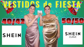 SUPER HAUL 👗 SHEIN y SHEIN CURVE 👯♀️Vestidos de FIESTA 🎊tallas desde la L  hasta la 4XL