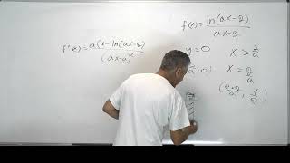 ✏️חקירת פונקציית לן עם פרמטר |5 יח"ל| כולל התייחסות לפונקציה הופכית 1חלקי  f(x)
