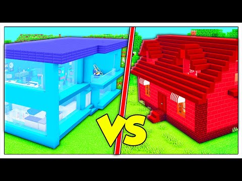CASA TUTTA ROSSA CONTRO CASA TUTTA BLU! - Minecraft ITA
