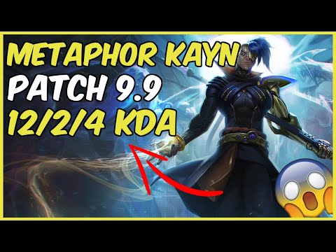 Metaphors Kayn Jungle Destroys Challanger Kha'zix 12/2/4 KDA Patch 9.9