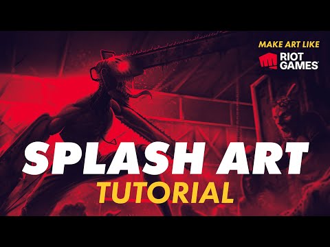 The Secret to Creating Splash Art like Riot Games | 4min Art Tutorial