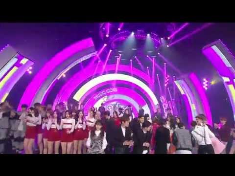 [HD] 150124 Nine Muses (Cut) - Ending @ Music Core