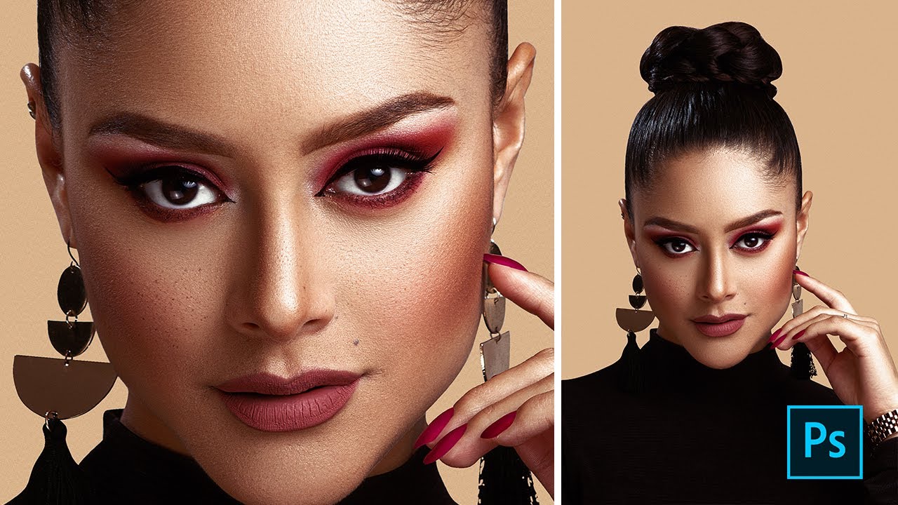 High End Hair and Beauty Retouch Tutorial - Photoshop - video 2