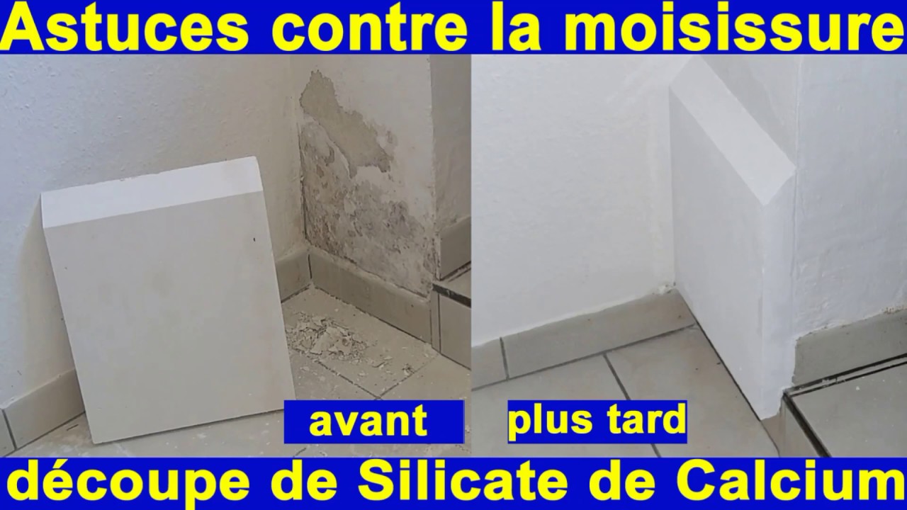 Schimmel bekämpfen mit Calciumsilikat - sciage de panneaux isolants et autres plaques climatiques