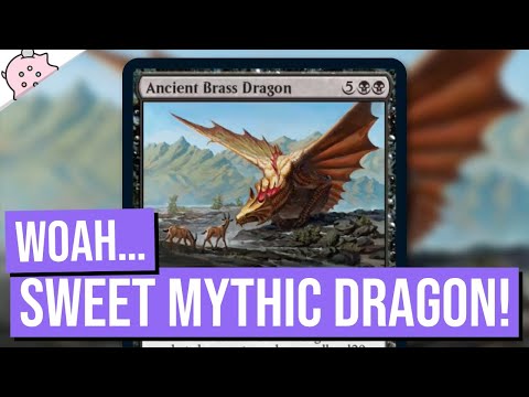 Woah...Sweet Mythic Dragon! | Ancient Brass Dragon | Commander Legends Baldur's Gate Spoiler | MTG