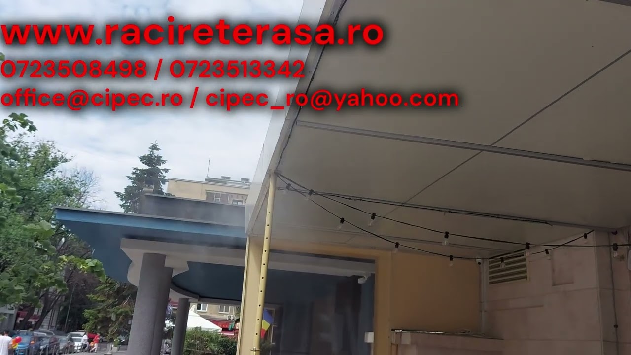 SISTEM PROFESIONAL RACIRE EXTERIOARA TERASE, CU POMPA DE INALTA PRESIUNE 70bar, COMANDA BLUETOOTH