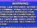 Blue FBI Warning