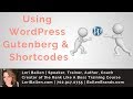 How To Use Shortcodes With WordPress Gutenberg Lori Ballen