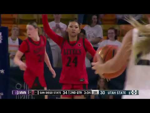 HIGHLIGHTS: San Diego State at Utah State Women's Basketball 1/10/26