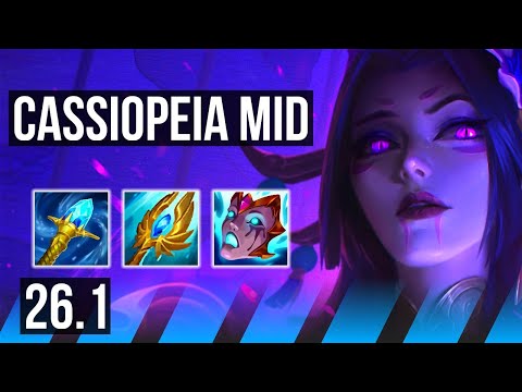 CASSIOPEIA vs VIKTOR (MID) | 42K damage, Good KDA: 14/3/13 | KR Master | 26.1