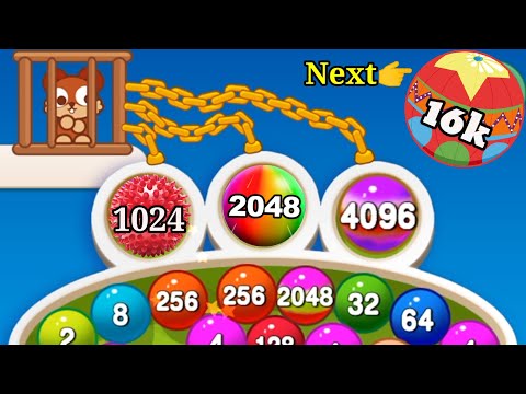 Ball Pop 2048 - pop it 2048 help me save the cat unlock the Merge Ball 2048 Gameplay Mobile