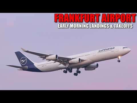 [30 MINUTES OF PURE AVIATION] - Awesome early morning arrivals & departures at Frankfurt Airport -