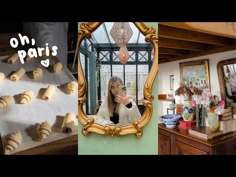 paris vlog 🥐 baking croissants, romantic day in montmartre, cooking class, Eiffel Tower
