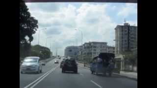 preview picture of video 'Hledan Overpass, Yangon'